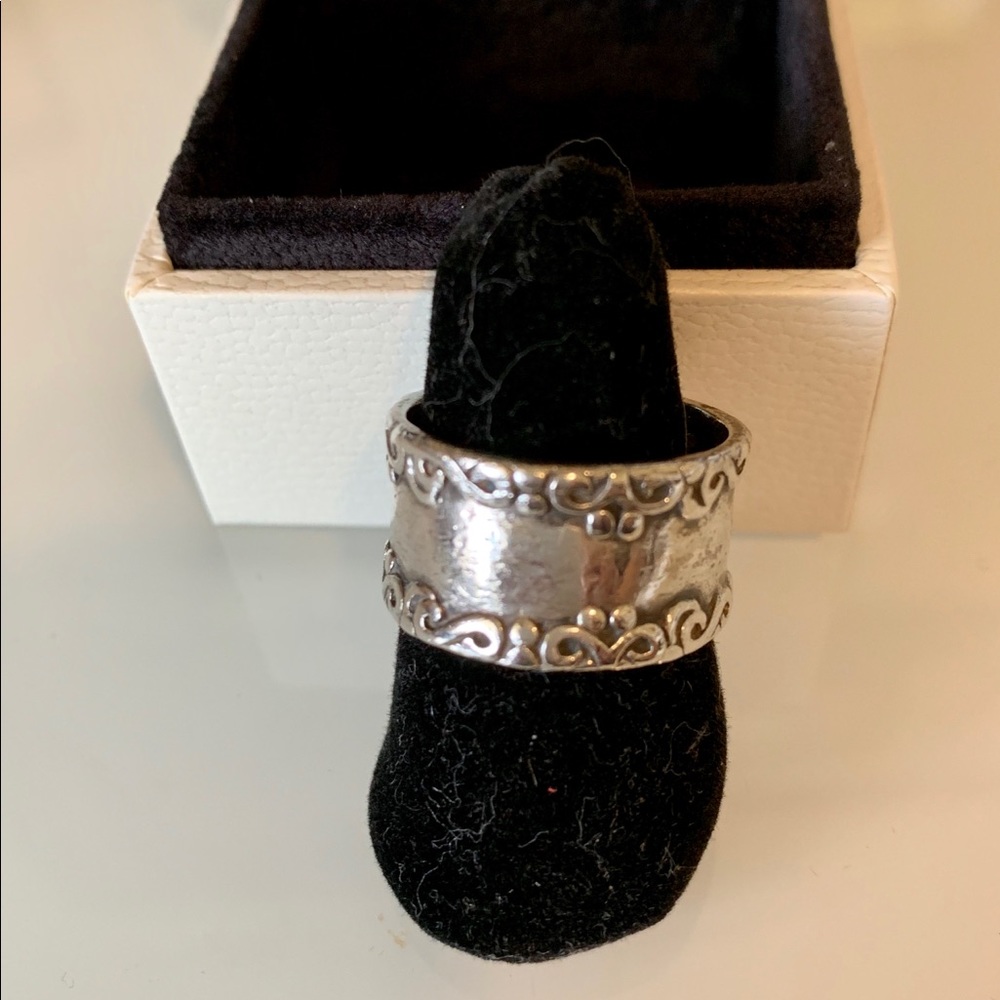 Wide Sterling Silver Band, Sz 7